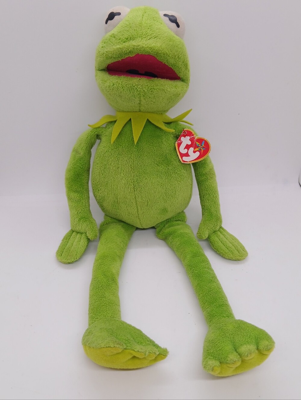 ​Disney The Muppets Ty Beanie Buddies Kermit The Frog Plush 18" Retro 2015